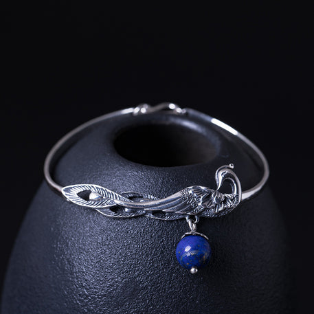 Lapislazuli-Pfauenarmband