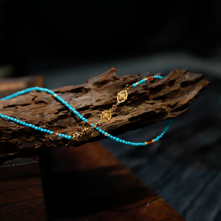 Fine Bead Magnesite Necklace